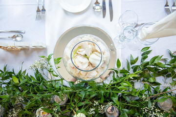 Wedding table decoration