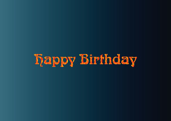 Happy Birthday Calligraphy Graphic Design Hand drawn Posters text phrase, Greeting Cards Vintage art lettering word Calligraphic quote Vector Illustration.