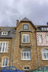 Fototapeta premium City view of Saint-Malo city. Saint-Malo is a walled port city in Brittany, northwestern France on English Channel.
