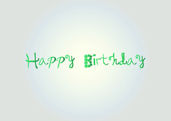 Happy Birthday Calligraphy Graphic Design Hand drawn Posters text phrase, Greeting Cards Vintage art lettering word Calligraphic quote Vector Illustration.