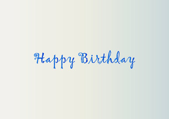 Happy Birthday Calligraphy Graphic Design Hand drawn Posters text phrase, Greeting Cards Vintage art lettering word Calligraphic quote Vector Illustration.