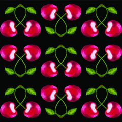 vector seamless background with plant ornaments