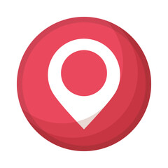 pin pointer location isolated icon