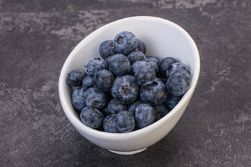 Sweet fresh juicy blueberries heap