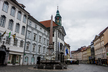 Fototapeta premium old town hall building in the central square
