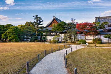 Fototapeta premium Nijo castle old Japanese Shogun residence in Kyoto Japan