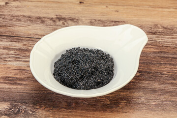 Luxury strugeon fish black caviar