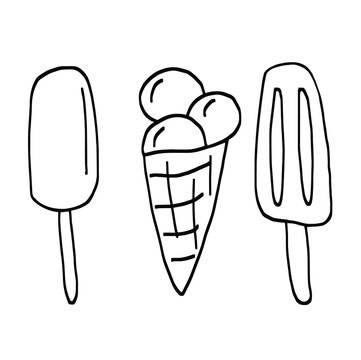 ice cream doodle, ice-cream, ice cream vector, eskimo, cold, ice cream, chocolate, dessert, collection, cone, cream, delicious, doodle, drawing, element, fast food, food, fresh, frosting, frozen, frui