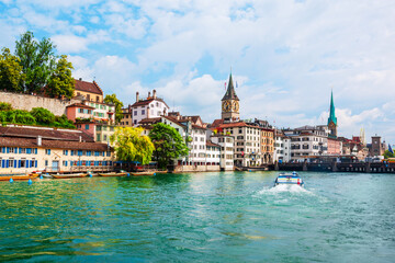Zurich city centre in Switzerland