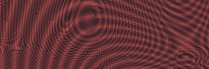Moire math pattern red version - obrazy, fototapety, plakaty