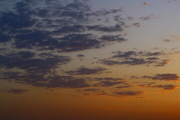 sunset over the sea