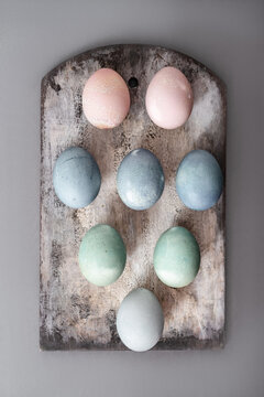 Setting Happy Christian Easter table
