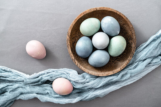 Setting Happy Christian Easter table