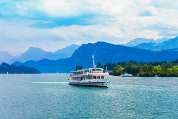 Tourist cruise boat, Lucerne Lake