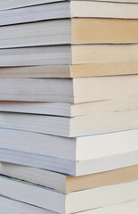 paperback book stack