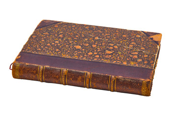 Old book isolated on white background