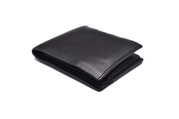formal black leather men wallet