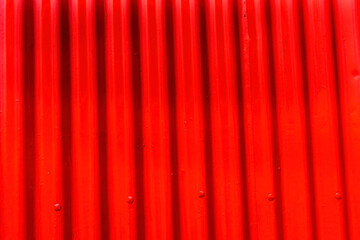 Red Orange Corrugated Metal Abstract Reykjavik Iceland