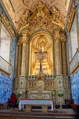 Fototapeta na wymiar Portugal. Braga. Altar of the Church of the Third Order