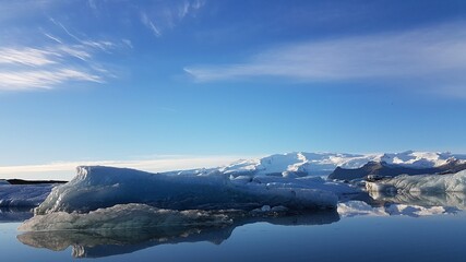 Lago glaciar Jökulsárlón en Islandia