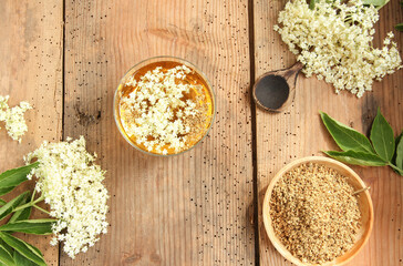 Holunderblüten Tee selber machen Holunderblüte Holunderblütentee