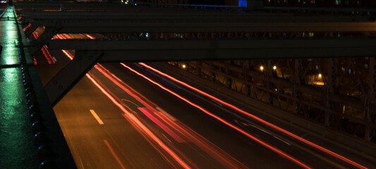 traffic in night