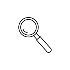 magnifying glass line icon. Signs and symbols can be used for web, logo, mobile app, UI, UX
