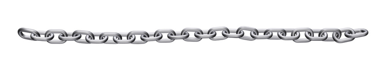 Wavy Unbroken Realistic Metal Chain