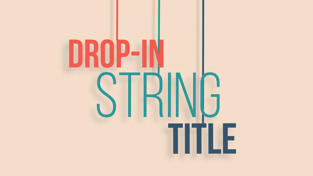 Drop in String Title