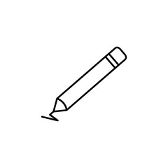 pencil, edit line icon. Signs and symbols can be used for web, logo, mobile app, UI, UX