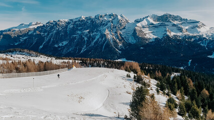 ski resort in the alps