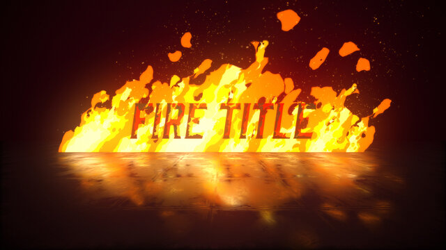 Stylized Fire Title