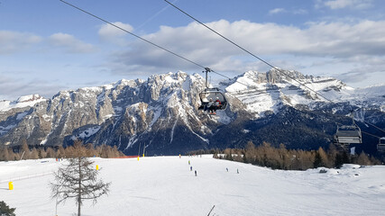 ski resort in the alps