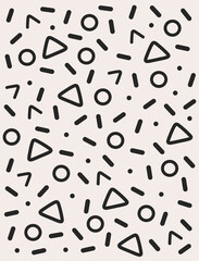 Abstract pattern for fashion design, branding, web images, packaging, decor, geometric forme collection