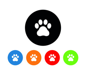 paw print icons collection