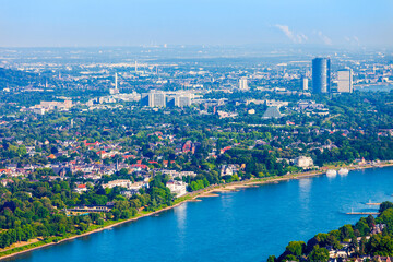 Bonn suburb aerial view, Germany