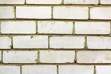 Fototapeta premium white brick wall texture. close up
