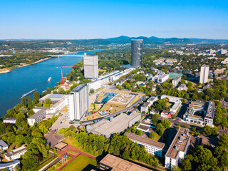 Fototapeta na wymiar Bonn aerial panoramic view, Germany