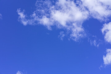 Bright blue sky.