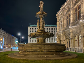 Fototapeta premium Fontaine in the heart of vienna