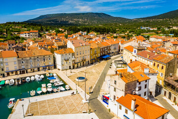 CRES, CROATIA The city of Cres on the Cres island, Croatia. It's beautiful bay on sunny summer day.