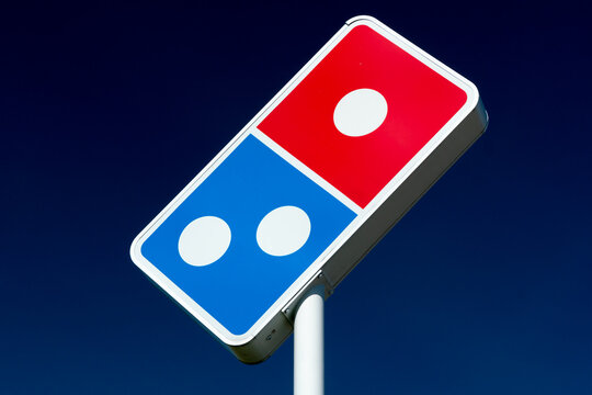 Domino's Pizza Exterior Sign and Trademark Logo