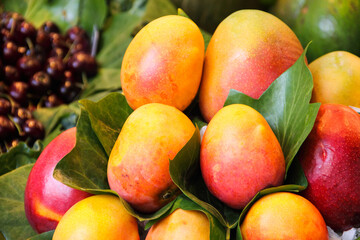 Fresh mango fruits at market