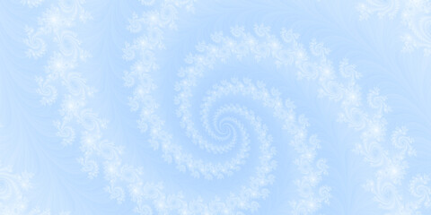 Beauty spiral fractal, light color floral wallpaper