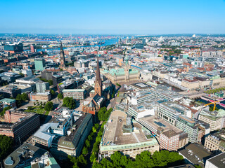 Obraz premium Hamburg city centre view, Germany