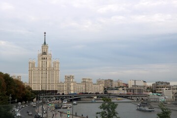 Fototapeta na wymiar Landmarks of Moscow, the multi-etnich capital of Russia