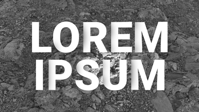 Character Shadowed Text Overlay