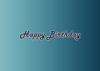 Happy Birthday Calligraphy Graphic Design Hand drawn Posters text phrase, Greeting Cards Vintage art lettering word Calligraphic quote Vector Illustration.