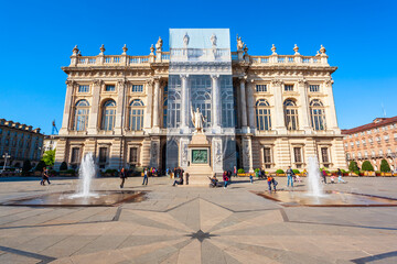 Piazza Madama Square in Turin