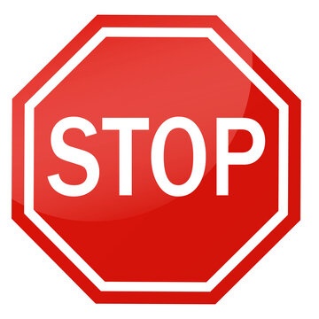 recommend clip art: Red stop sign, on a white background. A symbol of stopping motion stop. Red stop sign icon with text flat icon for apps and websites.